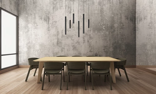 Lucide LORENZ - Pendelleuchten - Ø 120 cm - LED Dim. - 6x4W 3000K - Schwarz - Atmosphäre 2